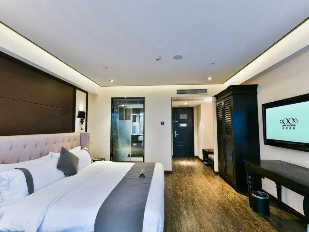 Bed in Xana Hotelle Chengdu East Railway Station Kaide Plaza