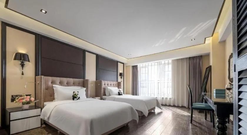 Bed in Xana Hotelle Chengdu East Railway Station Kaide Plaza