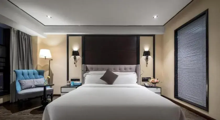 Bed in Xana Hotelle Chengdu East Railway Station Kaide Plaza Bed in Xana Hotelle Chengdu East Railway Station Kaide Plaza