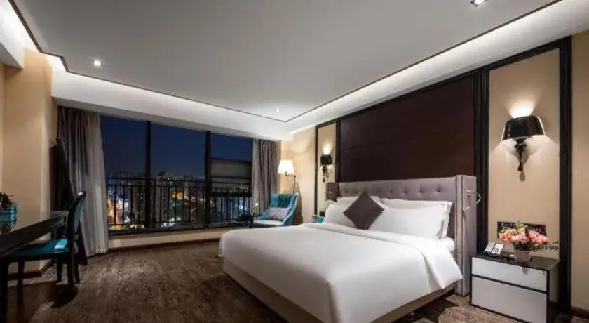 Bed in Xana Hotelle Chengdu East Railway Station Kaide Plaza Bed in Xana Hotelle Chengdu East Railway Station Kaide Plaza