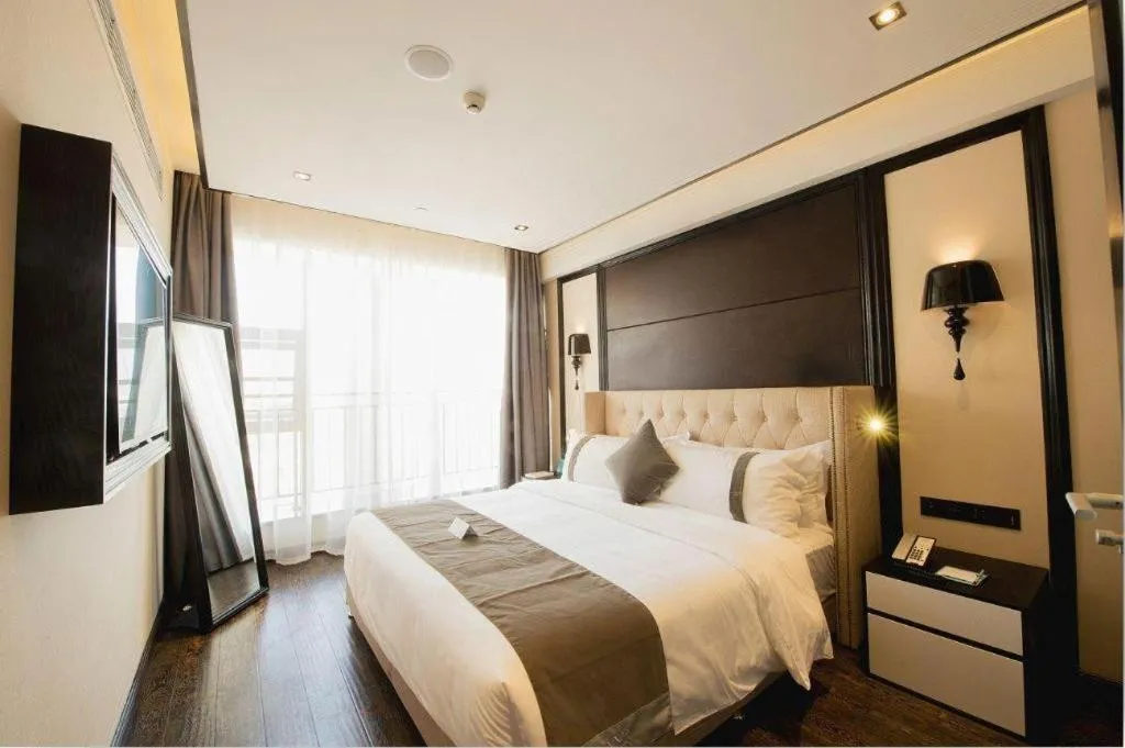 Bed in Xana Hotelle Chengdu East Railway Station Kaide Plaza