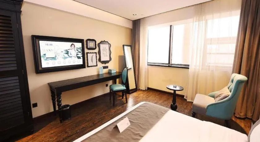 Bed in Xana Hotelle Chengdu East Railway Station Kaide Plaza