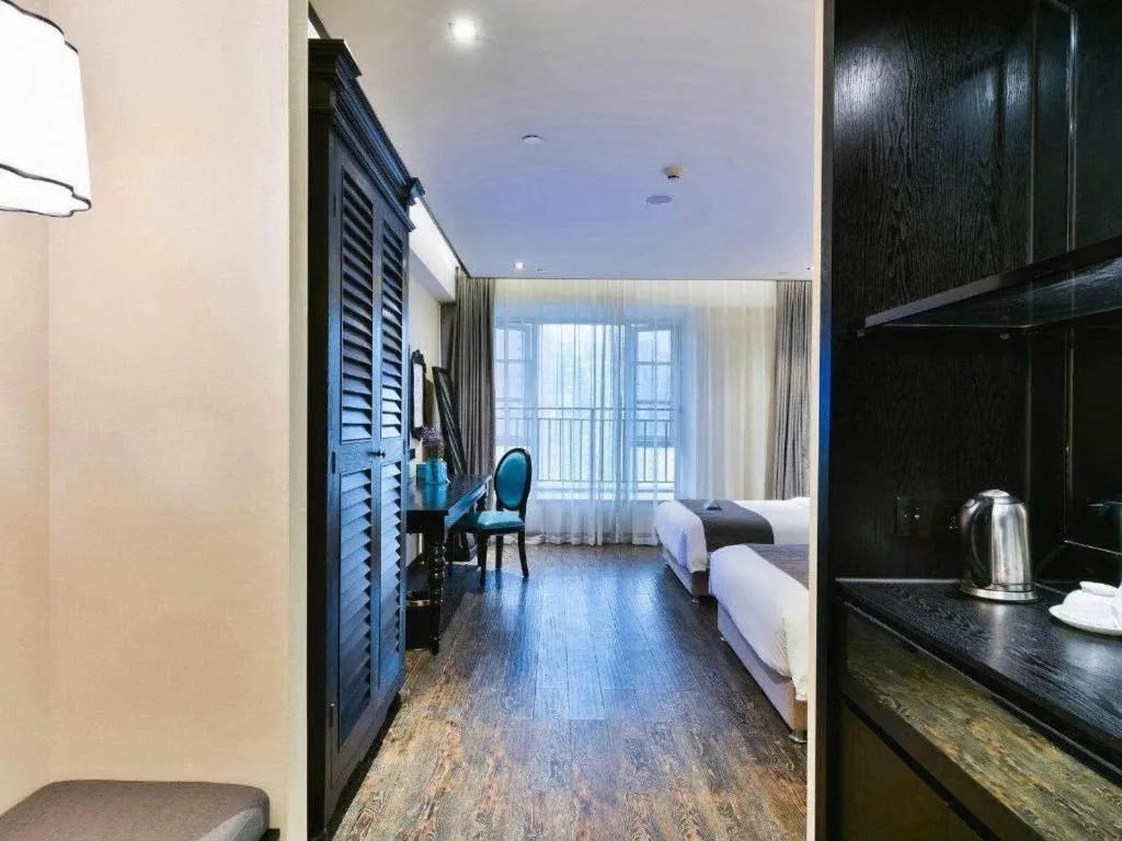 Bed in Xana Hotelle Chengdu East Railway Station Kaide Plaza