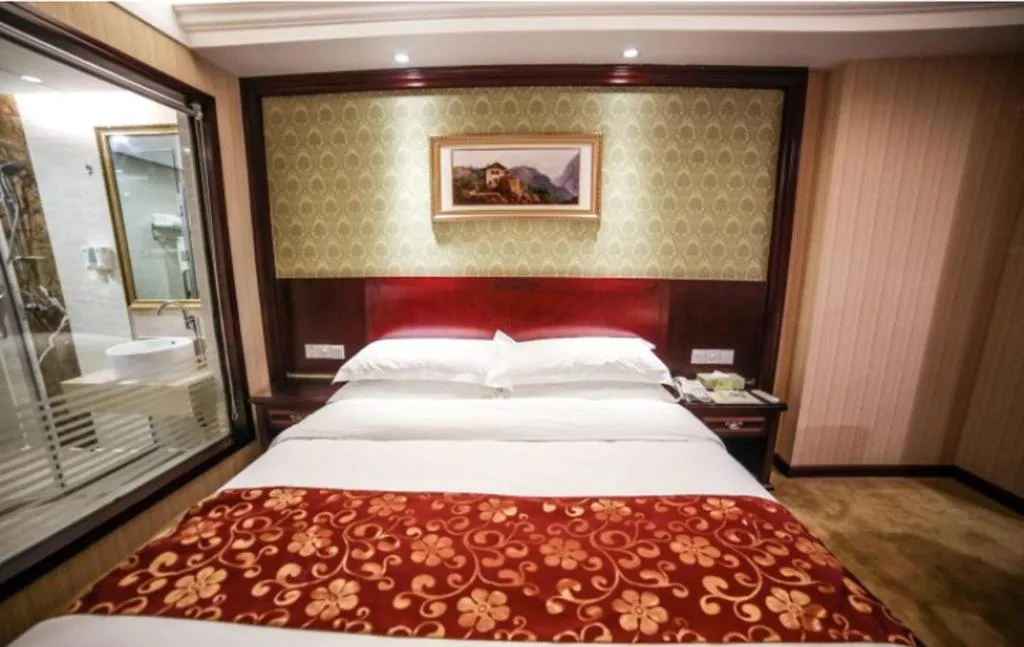 Bed in Vienna Hotel Hengyang Zhengxiang District Nanhua University