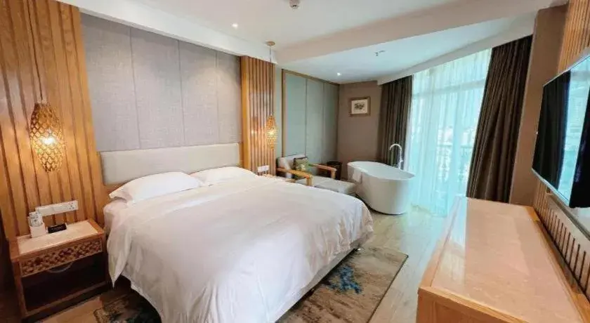 Bed in Excemon Beach Hotel Beihai Bed in Excemon Beach Hotel Beihai