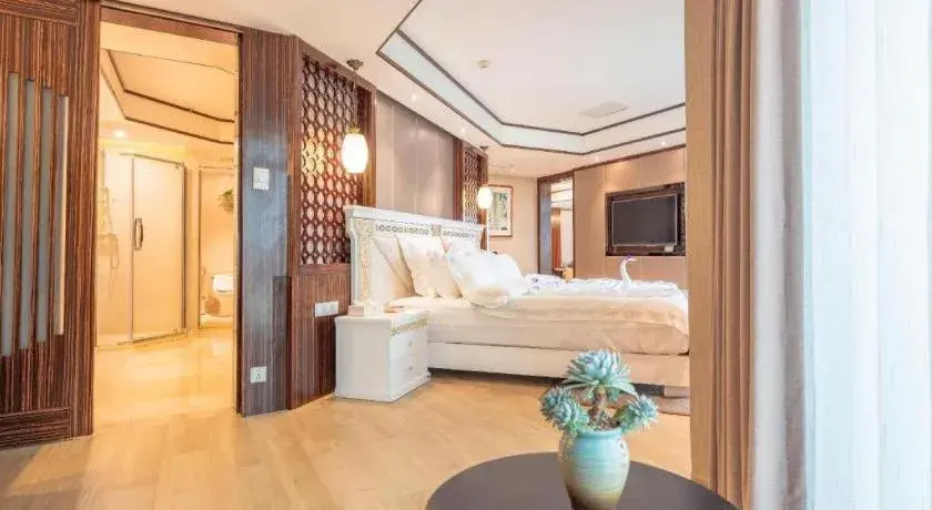 Bed in Excemon Beach Hotel Beihai Bed in Excemon Beach Hotel Beihai