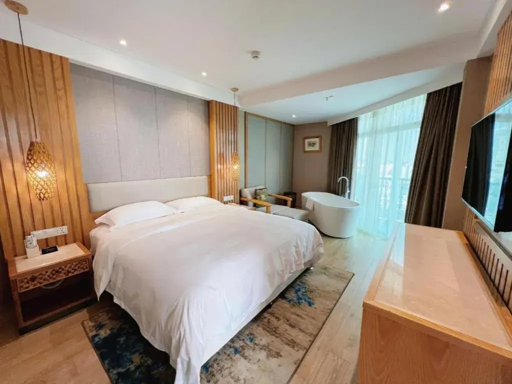 Bed in Excemon Beach Hotel Beihai Bed in Excemon Beach Hotel Beihai