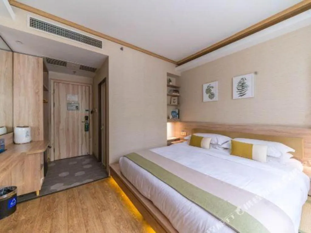 Bed in Shanshui Trends Hotel Temple of Heaven Branch