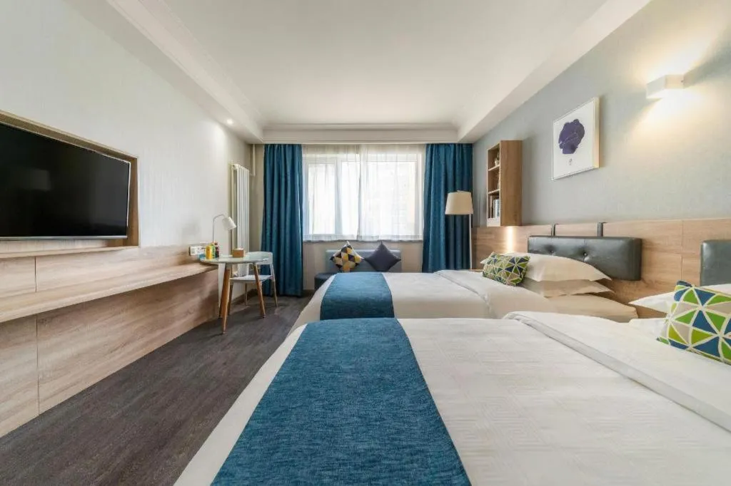 Bed in Shanshui Trends Hotel Temple of Heaven Branch