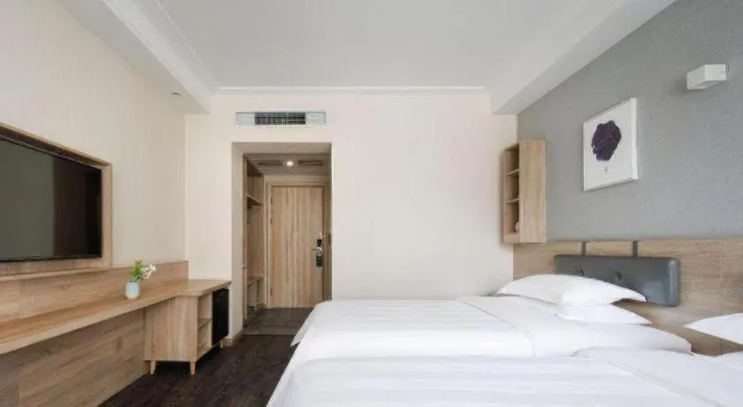 Bed in Shanshui Trends Hotel Temple of Heaven Branch