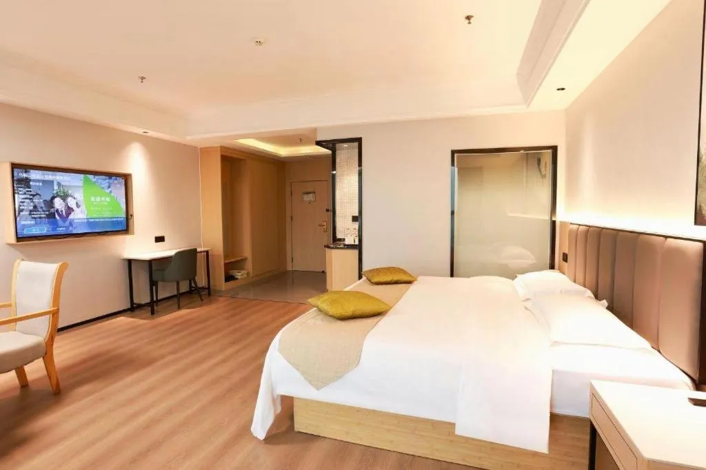 Bed in GreenTree Inn Maanshan Hanshan District Jiuwu Square Hotel
