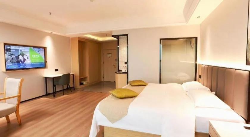 Bed in GreenTree Inn Maanshan Hanshan District Jiuwu Square Hotel