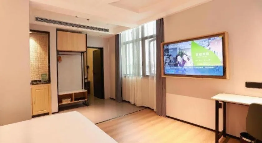 Bed in GreenTree Inn Maanshan Hanshan District Jiuwu Square Hotel