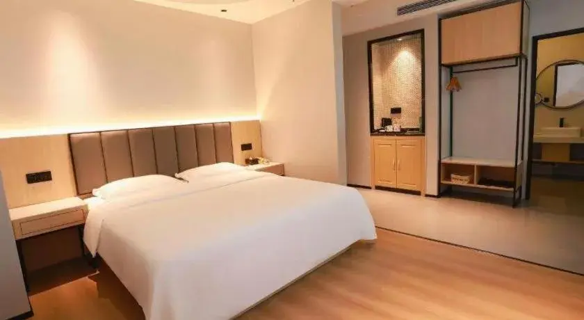 Bed in GreenTree Inn Maanshan Hanshan District Jiuwu Square Hotel Bed in GreenTree Inn Maanshan Hanshan District Jiuwu Square Hotel