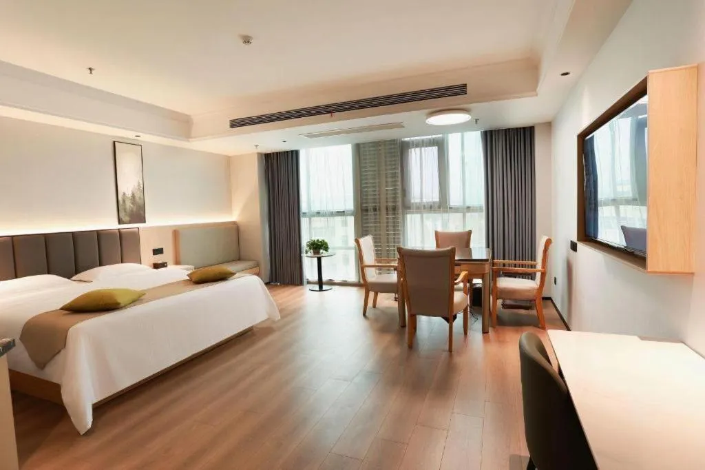 Bed in GreenTree Inn Maanshan Hanshan District Jiuwu Square Hotel