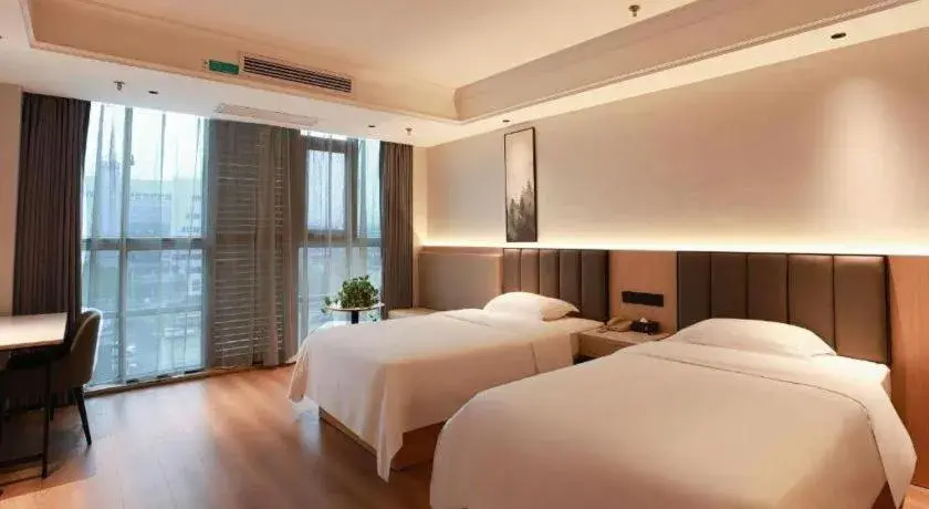 Bed in GreenTree Inn Maanshan Hanshan District Jiuwu Square Hotel Bed in GreenTree Inn Maanshan Hanshan District Jiuwu Square Hotel