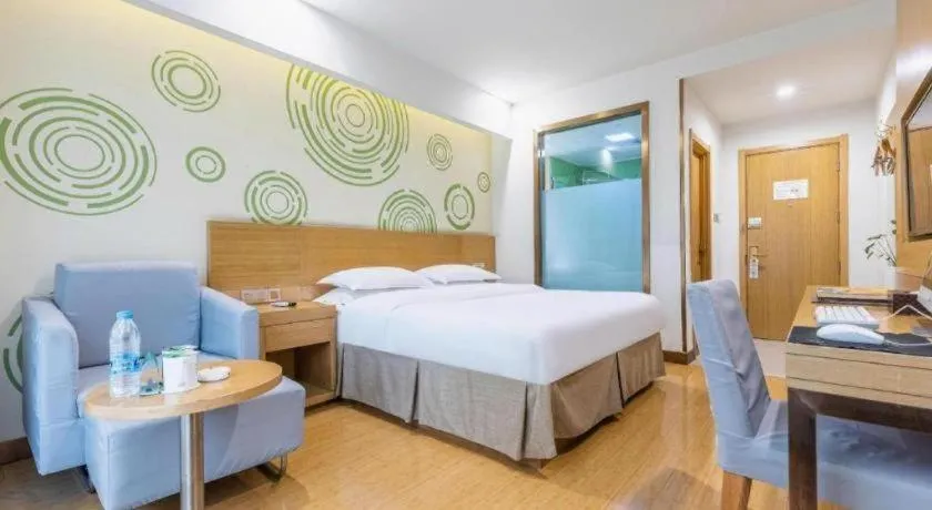 Bed in GreenTree Inn Hefei Government Cultural District South District Provincial Hospital Nanqu Hotel