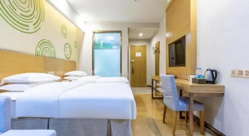 Bed in GreenTree Inn Hefei Government Cultural District South District Provincial Hospital Nanqu Hotel Bed in GreenTree Inn Hefei Government Cultural District South District Provincial Hospital Nanqu Hotel