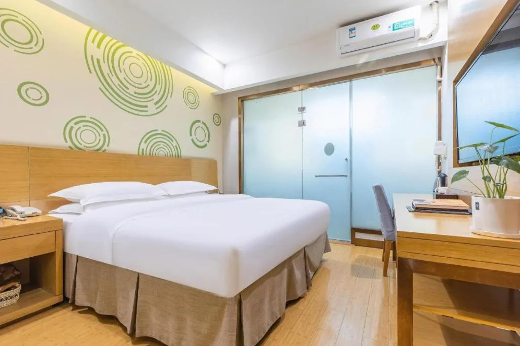 Bed in GreenTree Inn Hefei Government Cultural District South District Provincial Hospital Nanqu Hotel