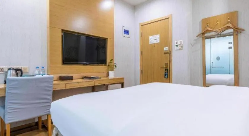 Bed in GreenTree Inn Hefei Government Cultural District South District Provincial Hospital Nanqu Hotel