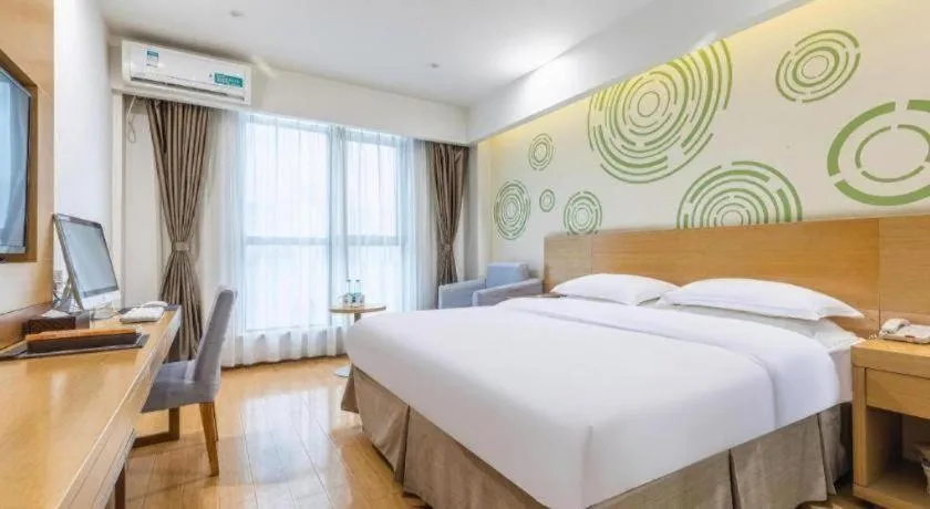 Bed in GreenTree Inn Hefei Government Cultural District South District Provincial Hospital Nanqu Hotel
