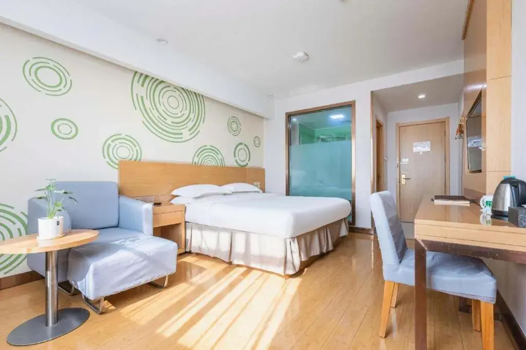 Bed in GreenTree Inn Hefei Government Cultural District South District Provincial Hospital Nanqu Hotel Bed in GreenTree Inn Hefei Government Cultural District South District Provincial Hospital Nanqu Hotel