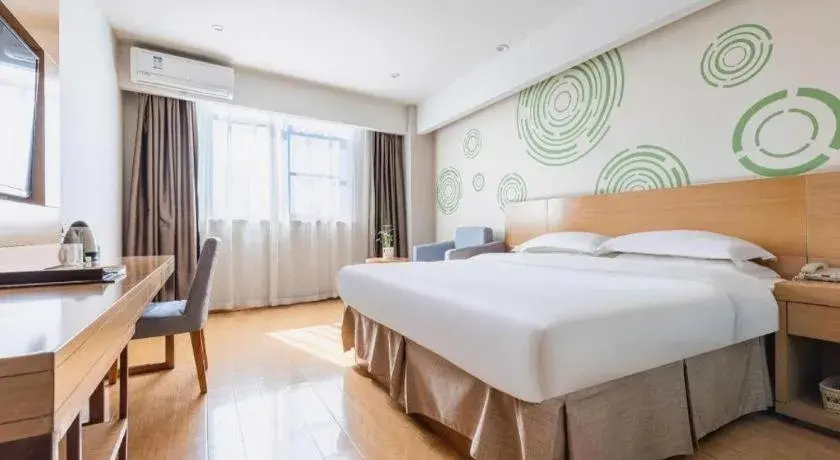 Bed in GreenTree Inn Hefei Government Cultural District South District Provincial Hospital Nanqu Hotel Bed in GreenTree Inn Hefei Government Cultural District South District Provincial Hospital Nanqu Hotel
