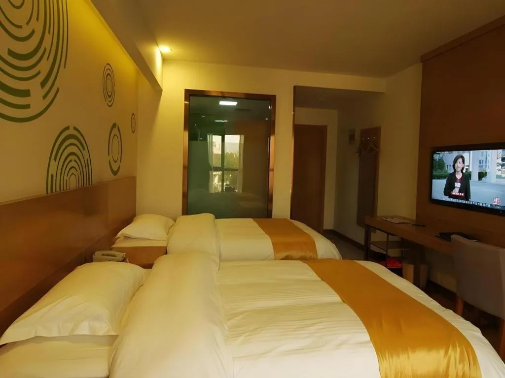 Bed in GreenTree Inn Hefei Government Cultural District South District Provincial Hospital Nanqu Hotel