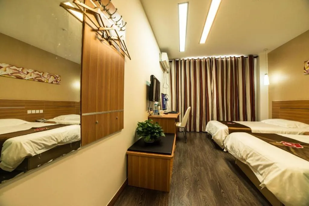 Bed in Thank Inn Plus Hotel Wuxi Xishan District Leather City