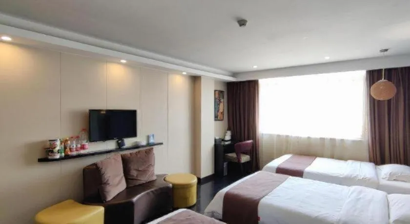 Bed in Thank Inn Plus hotel He'nan Zhoukou Chuanhui District Red Star Macalline