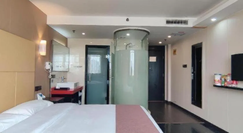 Bed in Thank Inn Plus hotel He'nan Zhoukou Chuanhui District Red Star Macalline
