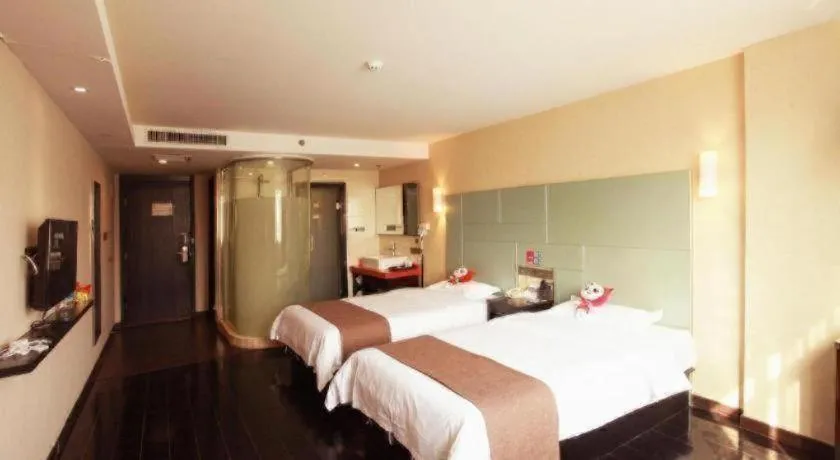 Bed in Thank Inn Plus hotel He'nan Zhoukou Chuanhui District Red Star Macalline