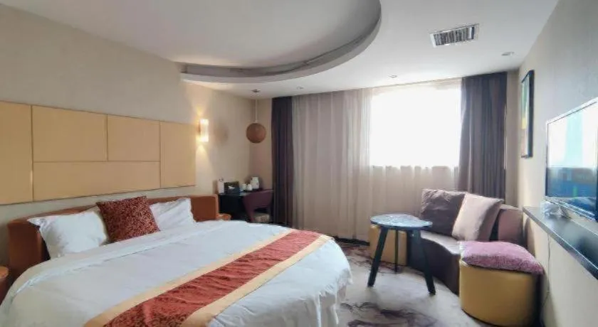 Bed in Thank Inn Plus hotel He'nan Zhoukou Chuanhui District Red Star Macalline