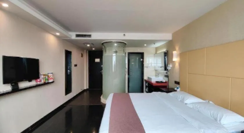 Bed in Thank Inn Plus hotel He'nan Zhoukou Chuanhui District Red Star Macalline