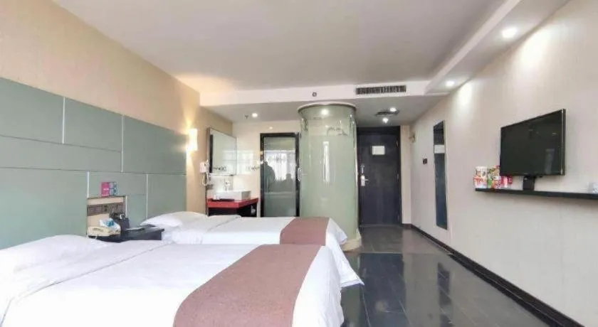 Bed in Thank Inn Plus hotel He'nan Zhoukou Chuanhui District Red Star Macalline