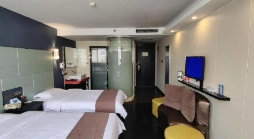 Bed in Thank Inn Plus hotel He'nan Zhoukou Chuanhui District Red Star Macalline
