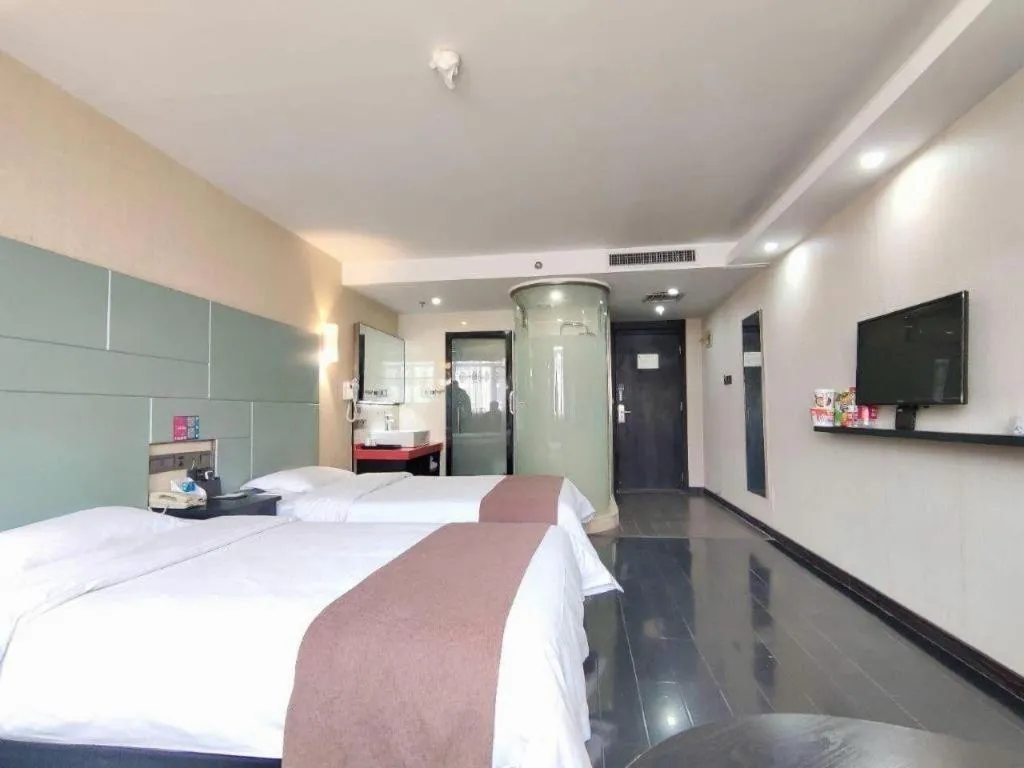 Bed in Thank Inn Plus hotel He'nan Zhoukou Chuanhui District Red Star Macalline