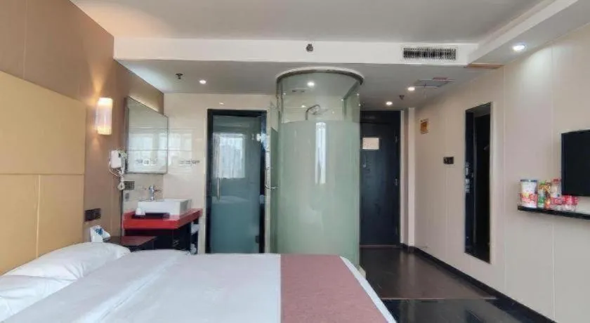 Bed in Thank Inn Plus hotel He'nan Zhoukou Chuanhui District Red Star Macalline