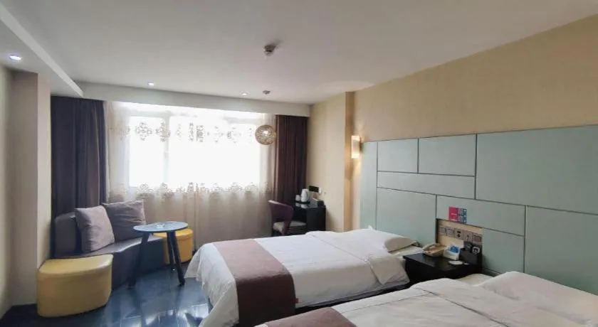 Bed in Thank Inn Plus hotel He'nan Zhoukou Chuanhui District Red Star Macalline