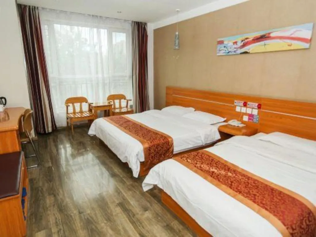 Bed in Thank Inn Hotel Hebei Hengshui Ronghua North Street
