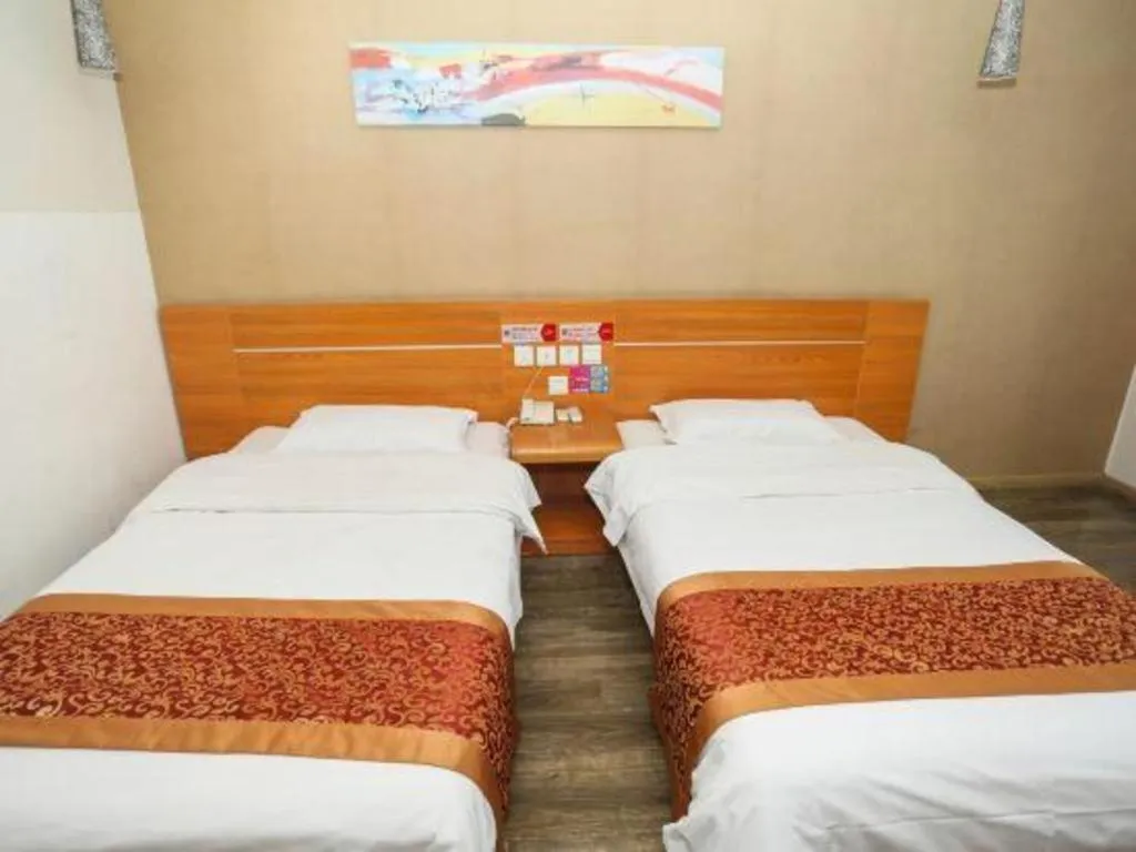 Bed in Thank Inn Hotel Hebei Hengshui Ronghua North Street