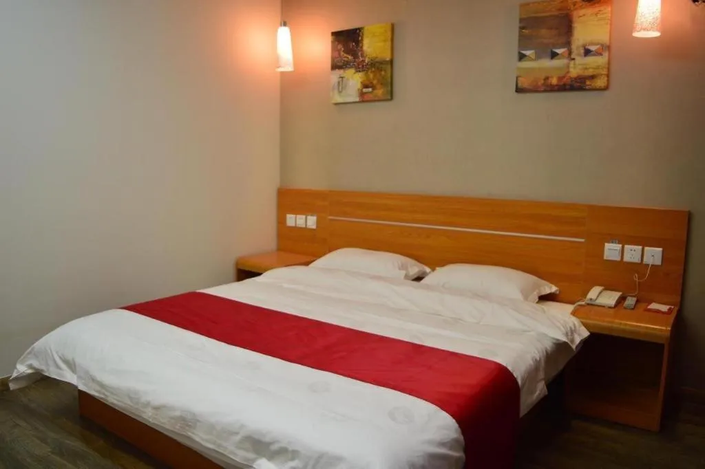 Bed in Thank Inn Hotel Hebei Hengshui Ronghua North Street