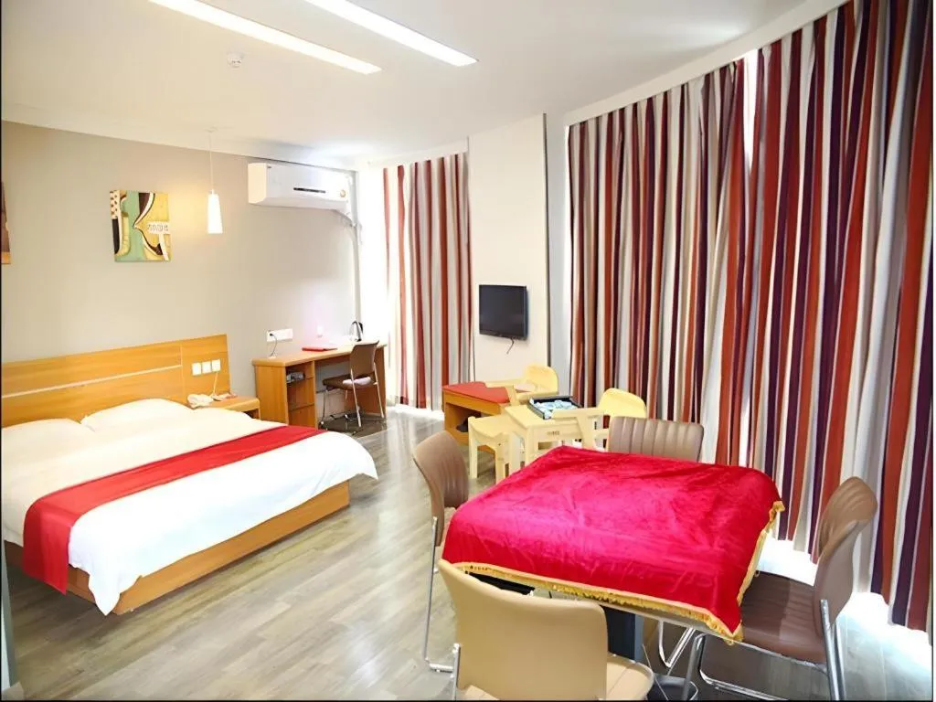 Bed in Thank Inn Hotel Hebei Hengshui Ronghua North Street