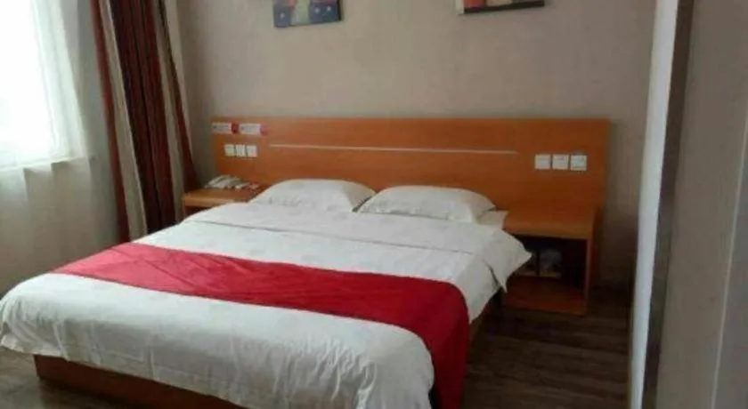 Bed in Thank Inn Hotel Hebei Hengshui Ronghua North Street