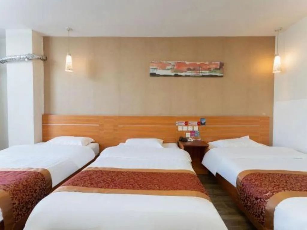 Bed in Thank Inn Hotel Hebei Hengshui Ronghua North Street