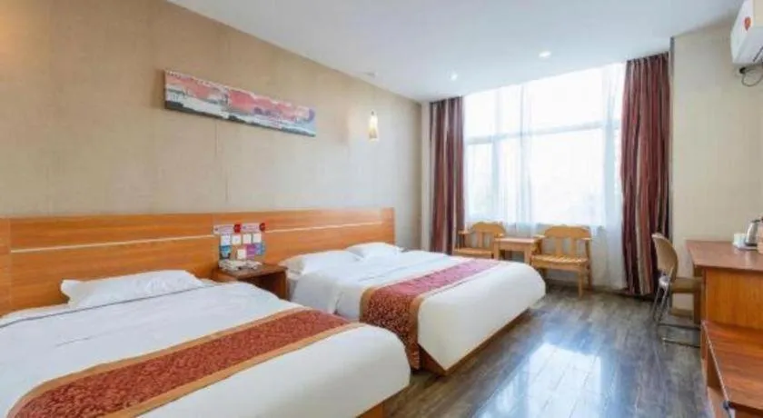 Bed in Thank Inn Hotel Hebei Hengshui Ronghua North Street