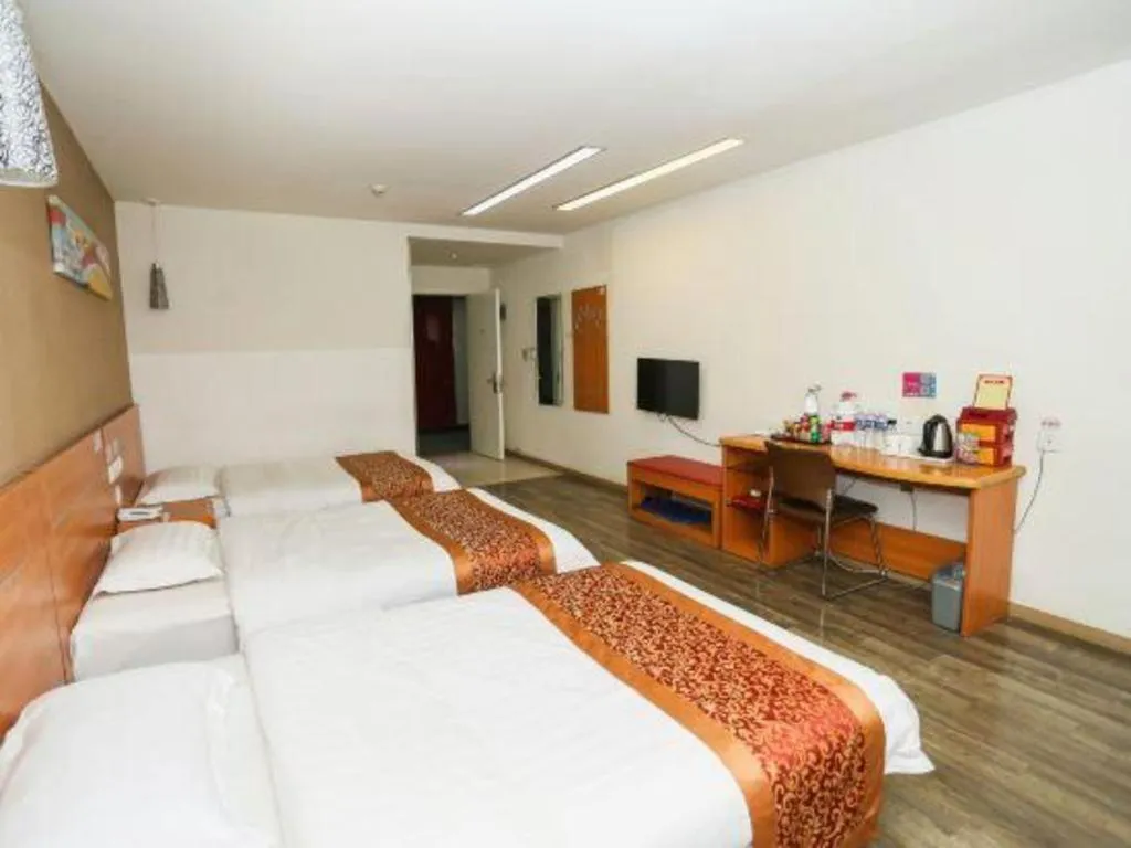 Bed in Thank Inn Hotel Hebei Hengshui Ronghua North Street