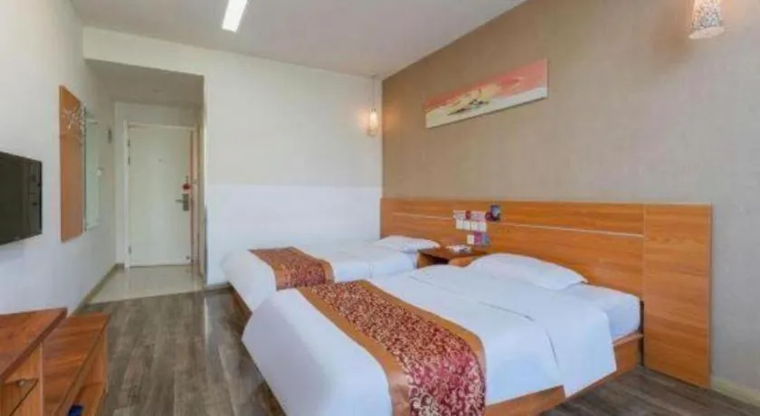 Bed in Thank Inn Hotel Hebei Hengshui Ronghua North Street