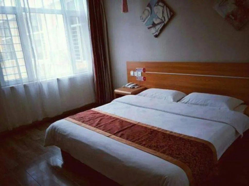 Bed in Thank Inn Hotel Hebei Hengshui Ronghua North Street