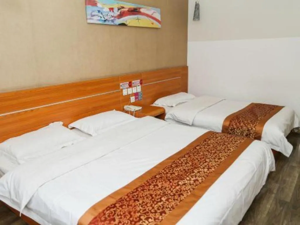 Bed in Thank Inn Hotel Hebei Hengshui Ronghua North Street